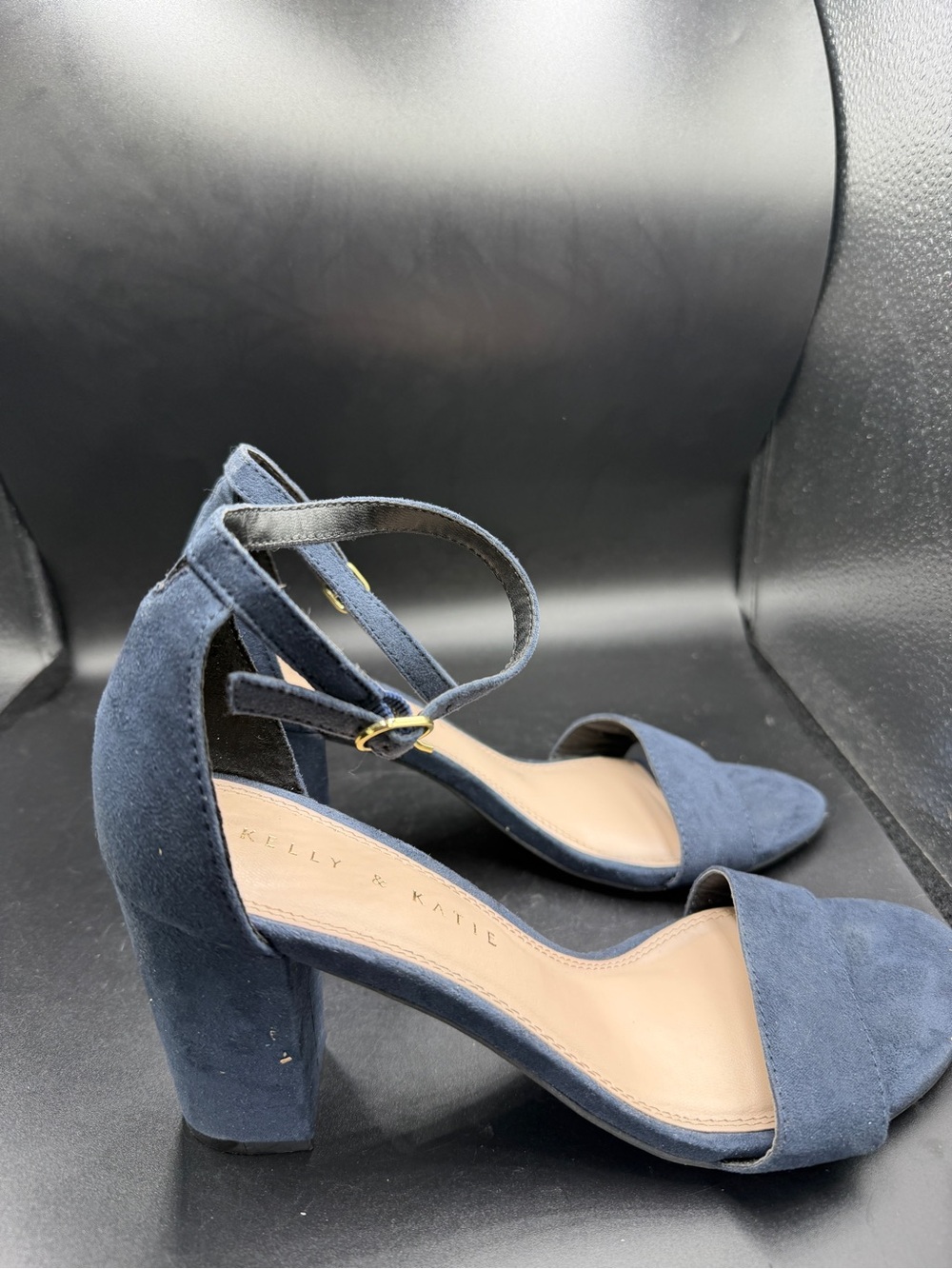 Kelly & Katie Suede Block Heel Sandals